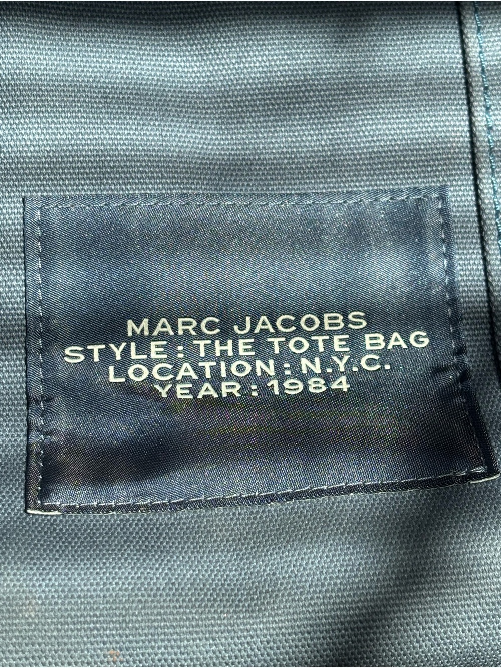 Marc Jacobs The Tote Bag in Slate Blue - Picture 6 of 6